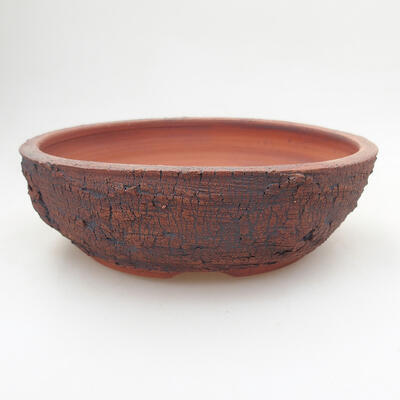 Ceramic bonsai bowl 15.5 x 15.5 x 5 cm, cracked color - 1