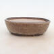 Bonsai bowl 19 x 13.5 x 6 cm, color brown-gray - 1/5