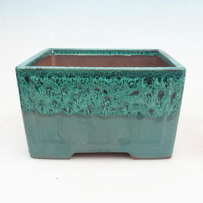 Bonsai bowl 19.5 x 19.5 x 10 cm, color green - 1