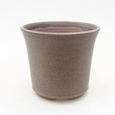 Ceramic bonsai bowl 10 x 10 x 9 cm, color gray - 1
