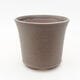 Ceramic bonsai bowl 10 x 10 x 9 cm, color gray - 1/3