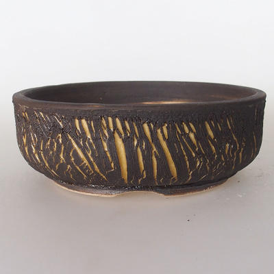 Ceramic bonsai bowl 18 x 18 x 6.5 cm, cracked color - 1