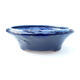 Ceramic bonsai bowl 12.5 x 12.5 x 4 cm, color blue - 1/3