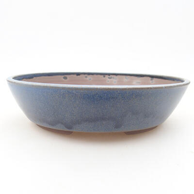 Ceramic bonsai bowl 18 x 18 x 4 cm, color blue - 1
