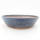 Ceramic bonsai bowl 18 x 18 x 4 cm, color blue - 1/3
