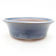 Ceramic bonsai bowl 17 x 17 x 6 cm, color blue - 1/3