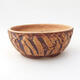 Ceramic bonsai bowl 15.5 x 15.5 x 6.5 cm, color cracked - 1/3