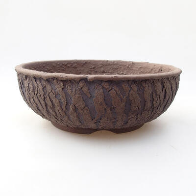 Ceramic bonsai bowl 17.5 x 17.5 x 6.5 cm, color cracked - 1