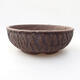 Ceramic bonsai bowl 17.5 x 17.5 x 6.5 cm, color cracked - 1/3