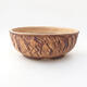 Ceramic bonsai bowl 16.5 x 16.5 x 6.5 cm, cracked color - 1/3