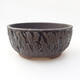 Ceramic bonsai bowl 15 x 15 x 7 cm, crack black - 1/3