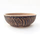 Ceramic bonsai bowl 16.5 x 16.5 x 6 cm, crack blue color - 1/3