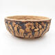 Ceramic bonsai bowl 17.5 x 17.5 x 7 cm, crack black - 1/3