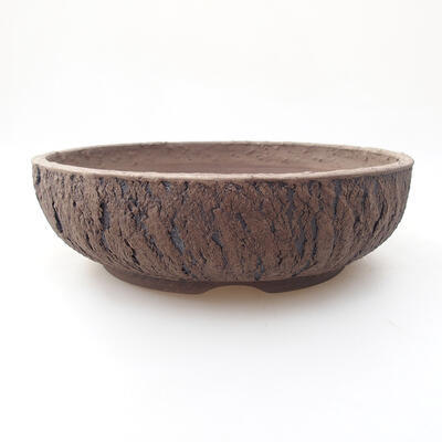 Ceramic bonsai bowl 21 x 21 x 6.5 cm, color cracked - 1