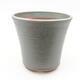 Ceramic bonsai bowl 12 x 12 x 11.5 cm, color green - 1/3