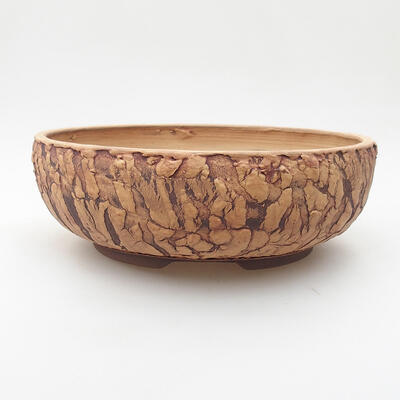 Ceramic bonsai bowl 21.5 x 21.5 x 7.5 cm, cracked color - 1