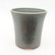Ceramic bonsai bowl 12 x 12 x 12 cm, color green - 1/3