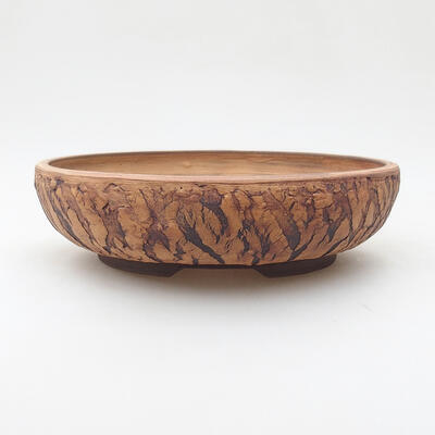 Ceramic bonsai bowl 20.5 x 20.5 x 6 cm, cracked color - 1