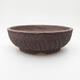 Ceramic bonsai bowl 18.5 x 18.5 x 6.5 cm, color cracked - 1/3