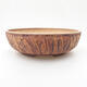 Ceramic bonsai bowl 21 x 21 x 6.5 cm, color cracked - 1/3