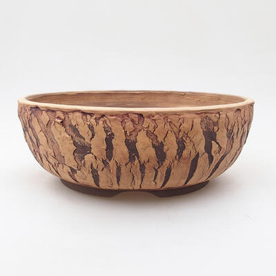 Ceramic bonsai bowl 20.5 x 20.5 x 7.5 cm, color cracked - 1
