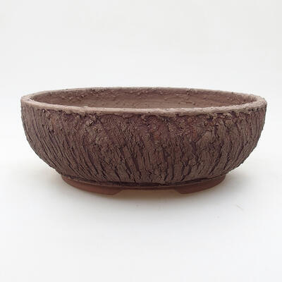 Ceramic bonsai bowl 20.5 x 20.5 x 7 cm, color cracked - 1