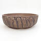 Ceramic bonsai bowl 23.5 x 23.5 x 8 cm, cracked color - 1/3