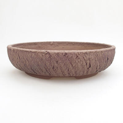 Ceramic bonsai bowl 24.5 x 24.5 x 6.5 cm, cracked color - 1