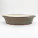 Ceramic bonsai bowl 33 x 28.5 x 8 cm, color brown-green - 1/3