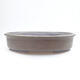 Ceramic bonsai bowl 31.5 x 27.5 x 7.5 cm, brown color - 1/3
