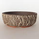 Ceramic bonsai bowl 18 x 18 x 6.5 cm, cracked color - 1/4