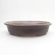 Ceramic bonsai bowl 20 x 17 x 5.5 cm, color black - 1/3