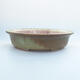 Ceramic bonsai bowl 18.5 x 16.5 x 5 cm, color green-brown - 1/3