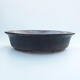 Ceramic bonsai bowl 18.5 x 16 x 5 cm, color black - 1/3