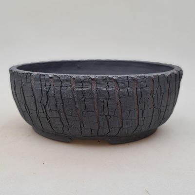 Ceramic bonsai bowl 21.5 x 21.5 x 8 cm, color cracked - 1