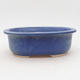 Ceramic bonsai bowl 23 x 19 x 8 cm, color blue - 1/3