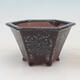 Bonsai bowl 15 x 14 x 9 cm, color brown - 1/6
