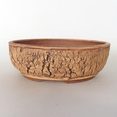 Ceramic bonsai bowl 26.5 x 26.5 x 9 cm, color cracked - 1