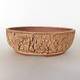 Ceramic bonsai bowl 26.5 x 26.5 x 9 cm, color cracked - 1/4