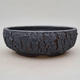 Ceramic bonsai bowl 21.5 x 21.5 x 7 cm, color cracked - 1/4