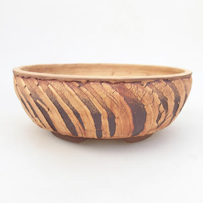 Ceramic bonsai bowl 17.5 x 17.5 x 6.5 cm, cracked color - 1