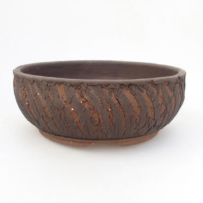 Ceramic bonsai bowl 18 x 18 x 7 cm, cracked color - 1