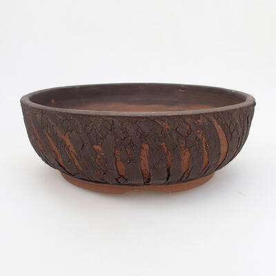 Ceramic bonsai bowl 20 x 20 x 7 cm, color cracked - 1