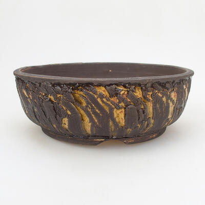 Ceramic bonsai bowl 19.5 x 19.5 x 7 cm, cracked color - 1