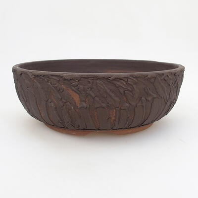 Ceramic bonsai bowl 19.5 x 19.5 x 7 cm, cracked color - 1