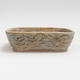 Ceramic bonsai bowl 15 x 13 x 4,5 cm, color green - 1/4