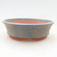 Ceramic bonsai bowl 8 x 8 x 2 cm, color blue - 1/3