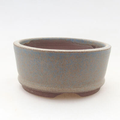 Ceramic bonsai bowl 8 x 8 x 3.5 cm, color blue - 1