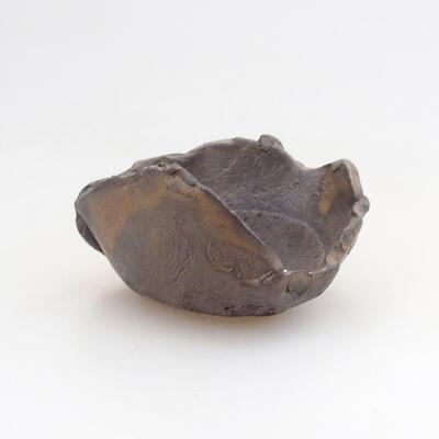 Ceramic shell 7.5 x 7 x 5 cm, color brown - 1