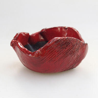 Ceramic shell 8 x 7.5 x 5 cm, color red - 1